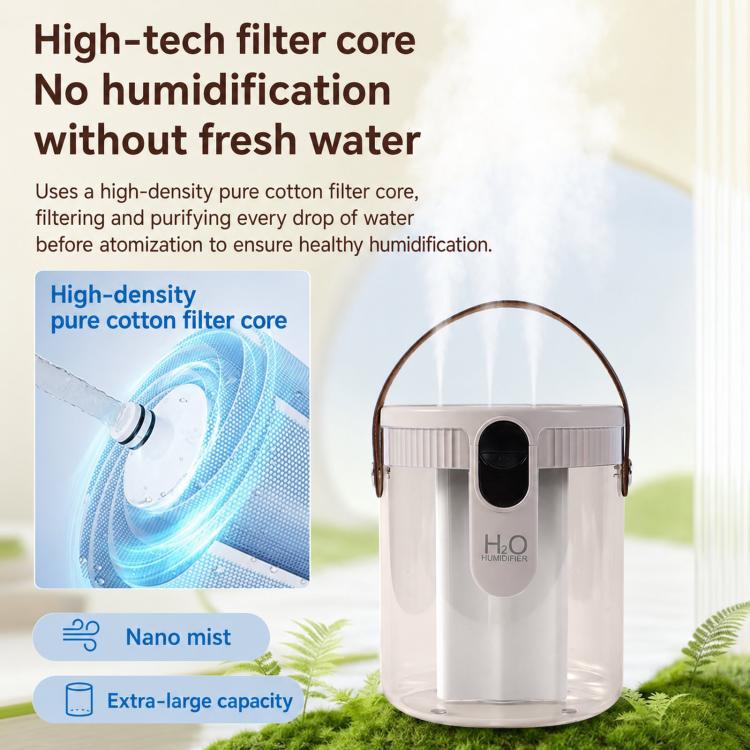 H40 3 Nozzles Household 1.5L Large Capacity Humidifier Quiet Humidifier With Ambient Light
