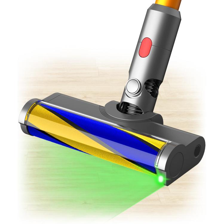 For Dyson V7 V8 V10 V11 V15 Soft Cleaner Head With Carbon Fiber Bristle Roller Kit, LED Fluffy Slim Set
