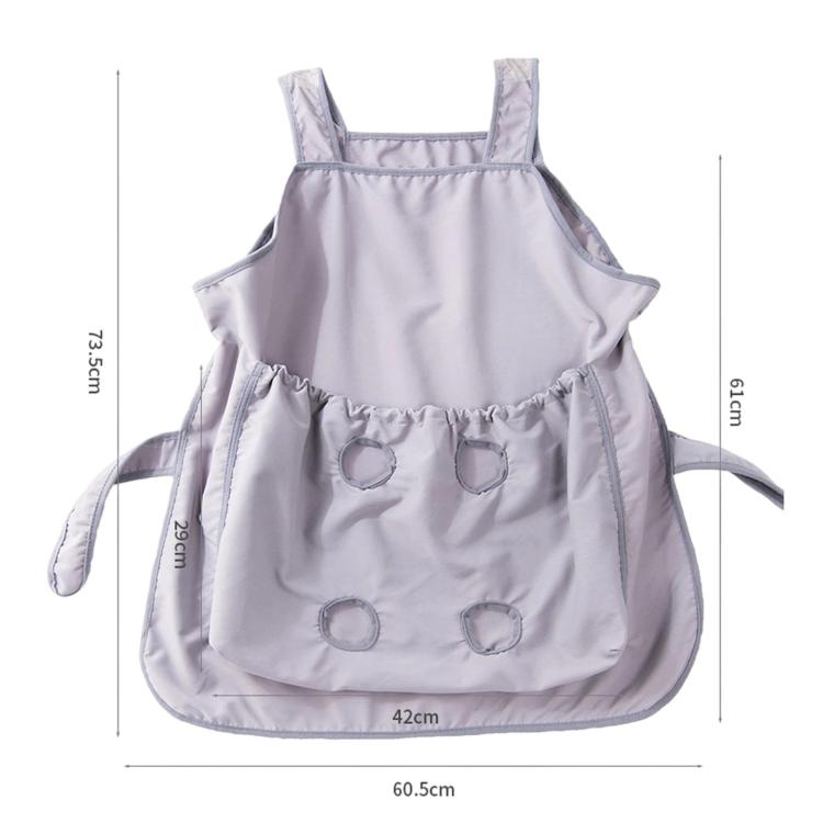 Summer Cat Grooming Apron For Nail Trimming Anti-Hair Sticking Design With Feet Opening