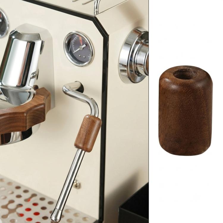 For Gemilai 3006/3145/3145B Espresso Machine Walnut Wood Modification Accessories, Anti-Scald Ring, Steam Lever Knob, Steam Wand Sleeve, 2-Piece Set, 3-Piece Set