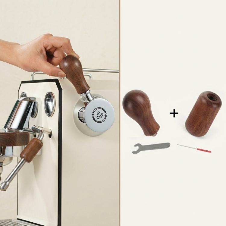 For Gemilai 3006/3145/3145B Espresso Machine Walnut Wood Modification Accessories, Anti-Scald Ring, Steam Lever Knob, Steam Wand Sleeve, 2-Piece Set, 3-Piece Set