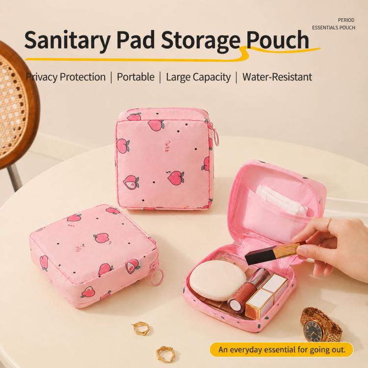 Sanitary Pad Storage Bag Portable Menstrual Cup Pouch Waterproof Period First Period Bags With Zipper