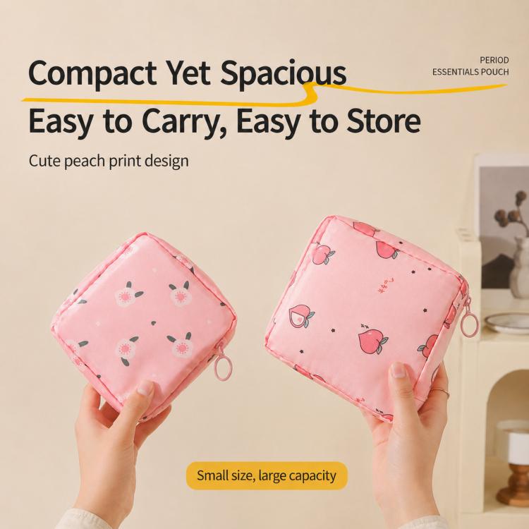 Sanitary Pad Storage Bag Portable Menstrual Cup Pouch Waterproof Period First Period Bags With Zipper