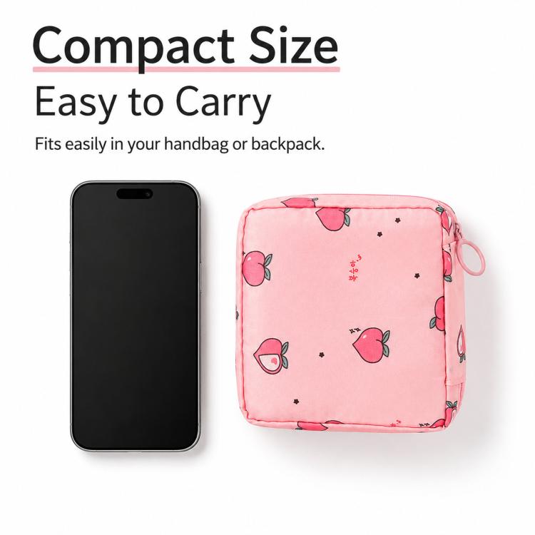Sanitary Pad Storage Bag Portable Menstrual Cup Pouch Waterproof Period First Period Bags With Zipper