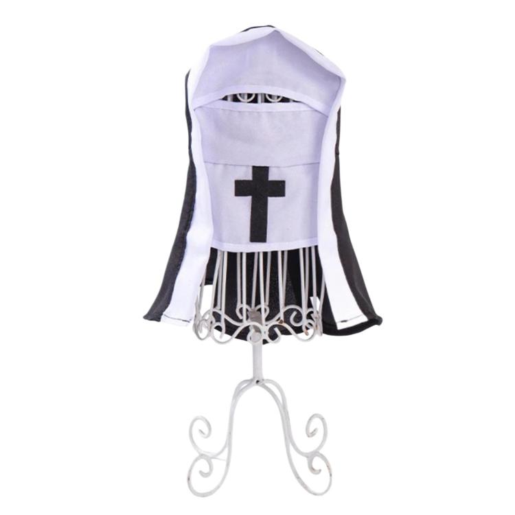 Summer Nun Cosplay Costume For Cats Thin Breathable Funny Photo Outfit For Pets, S, M, L
