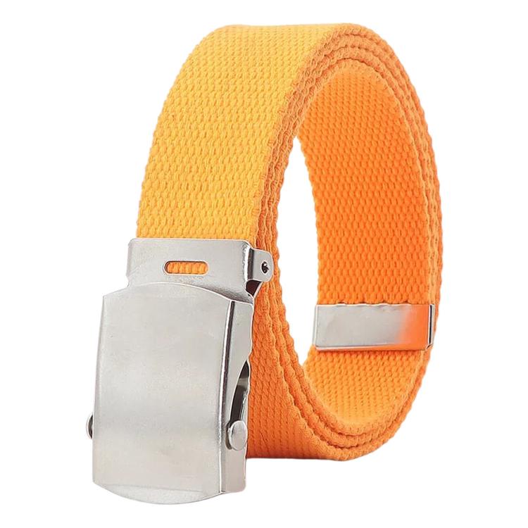 Men Canvas Web Belt 32mm Narrow Casual Belts With Slider Automatic Buckle, 115cm, 125cm, 135cm