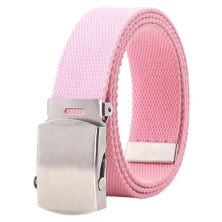 Men Canvas Web Belt 32mm Narrow Casual Belts With Slider Automatic Buckle, 115cm, 125cm, 135cm