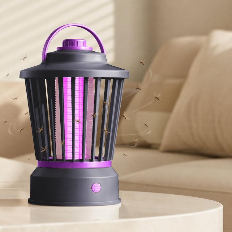Portable Mosquito-Killing Night Light For Home And Outdoor Use, Beige Straight Plug, Gray-purple Straight Plug, Beige Charger/Plug-in, Gray Purple Charger/Plug-in