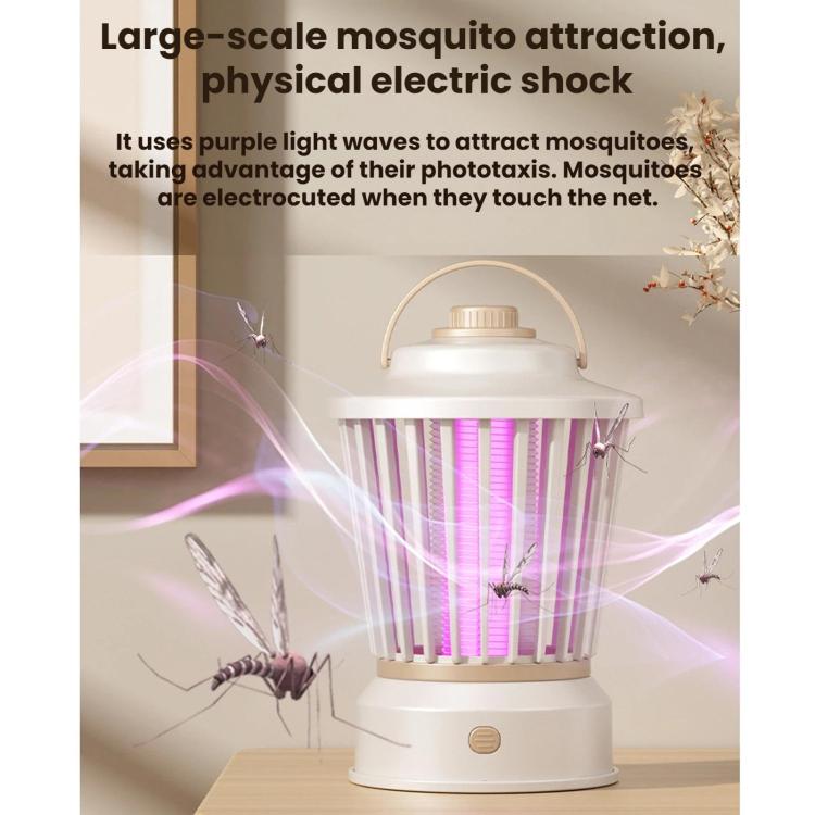 Portable Mosquito-Killing Night Light For Home And Outdoor Use, Beige Straight Plug, Gray-purple Straight Plug, Beige Charger/Plug-in, Gray Purple Charger/Plug-in