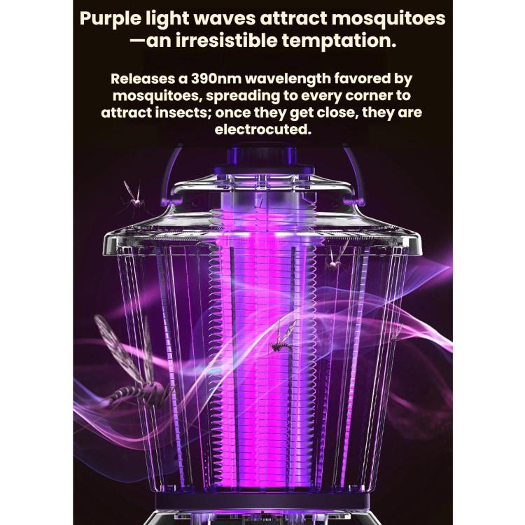 Portable Mosquito-Killing Night Light For Home And Outdoor Use, Beige Straight Plug, Gray-purple Straight Plug, Beige Charger/Plug-in, Gray Purple Charger/Plug-in