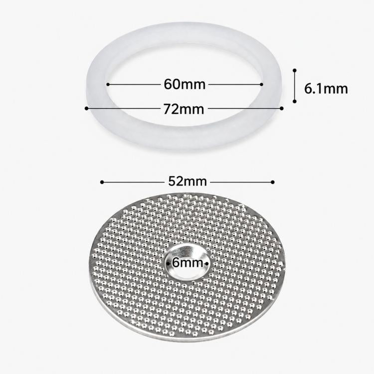 For Gemilai CRM3605 / CRM3601 / CRM3005E Espresso Machine, Silicone Gasket, Shower Screen, Shower Screen + Gasket Set, Complete Maintenance Kit with Pick Tool