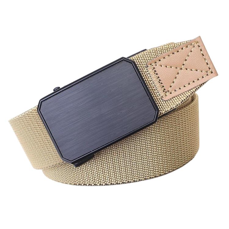 Men Elastic Web Belt Casual Stretch Braided Belts With Zinc Alloy Automatic Buckle, 105cm, 115cm, 125cm