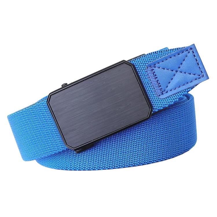 Men Elastic Web Belt Casual Stretch Braided Belts With Zinc Alloy Automatic Buckle, 105cm, 115cm, 125cm