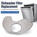 Replacement Dishwasher Filter Compatible With Whirlpool & KitchenAid Replaces W10463906 / WPW10195360, Filter W10463906