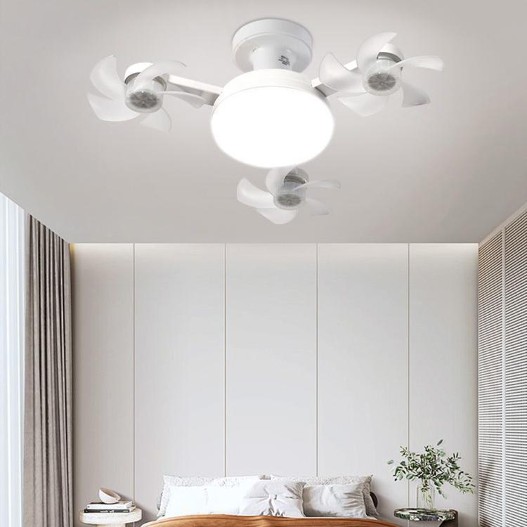 E27 Screw Base Ceiling Fan Light High Air Volume Quiet Fan Lamp For Living Room, 45cm 3-Head, 50cm 4-Head