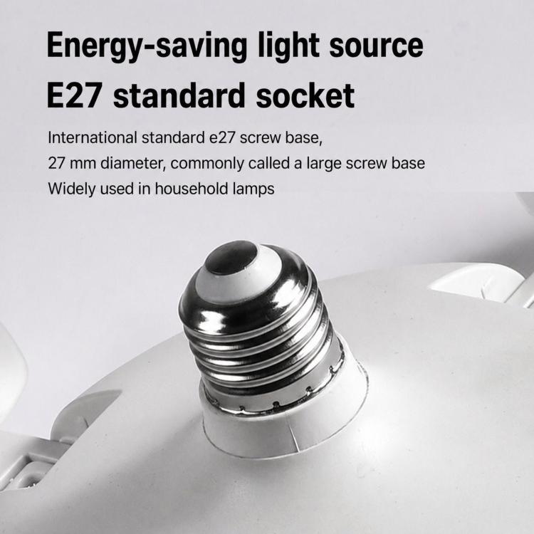 E27 Screw Base Ceiling Fan Light High Air Volume Quiet Fan Lamp For Living Room, 45cm 3-Head, 50cm 4-Head