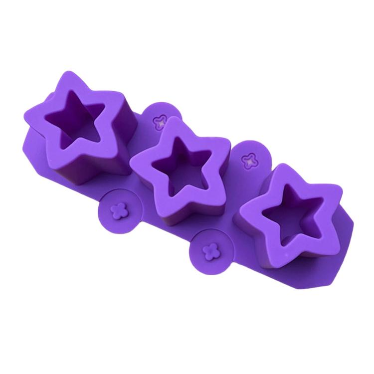 Silicone Squishy Mold 3-Cavity Star Mold For Ice Cups, Succulent & Gypsum Flower Pots