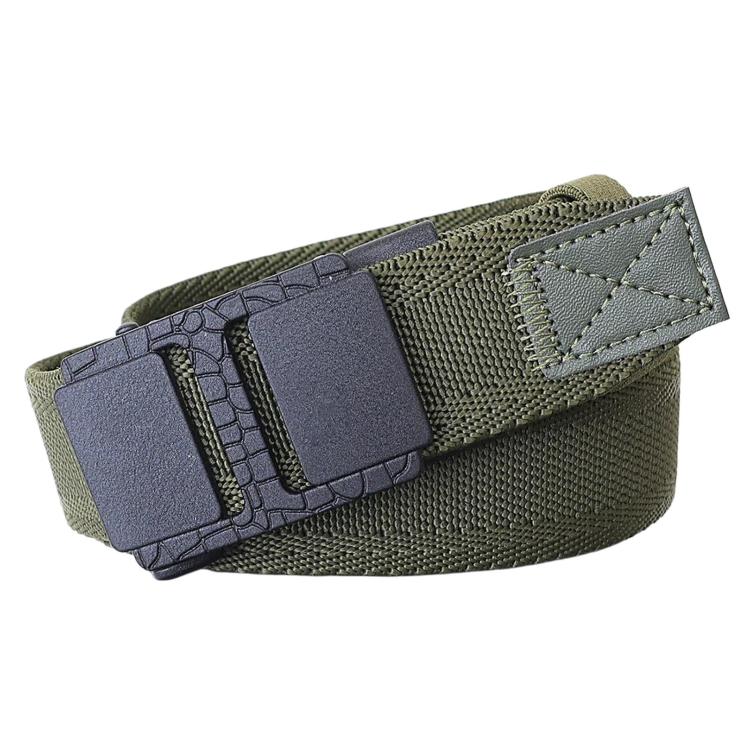 Mens Elastic Braided Belt Stretch Woven Nylon Webbing Belt With Automatic Sliding Buckle, 105cm, 115cm, 125cm