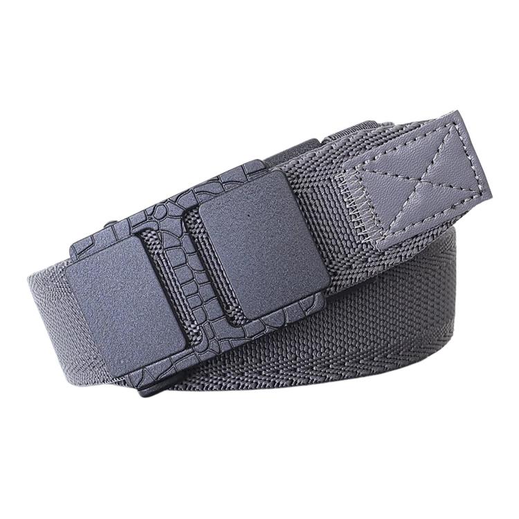 Mens Elastic Braided Belt Stretch Woven Nylon Webbing Belt With Automatic Sliding Buckle, 105cm, 115cm, 125cm