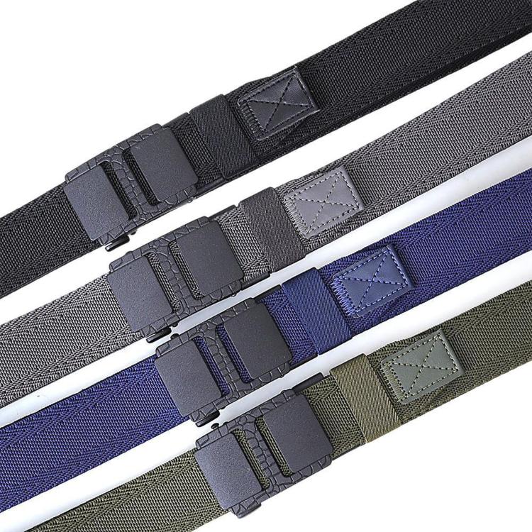 Mens Elastic Braided Belt Stretch Woven Nylon Webbing Belt With Automatic Sliding Buckle, 105cm, 115cm, 125cm