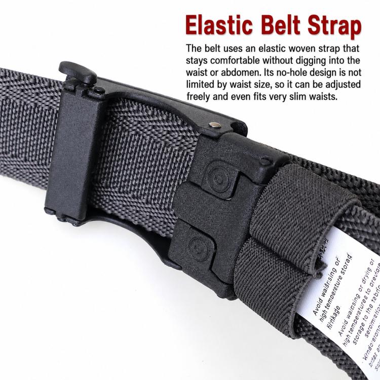 Mens Elastic Braided Belt Stretch Woven Nylon Webbing Belt With Automatic Sliding Buckle, 105cm, 115cm, 125cm
