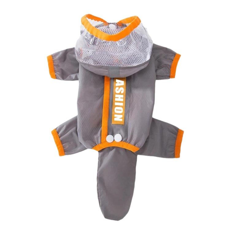 Hipipet Color Block Raincoat For Medium & Small Dogs With Traction Design Frosted Edged Transparent Pet Rain Jacket With Tail Cover, XS, S, M, L, XL, XXL