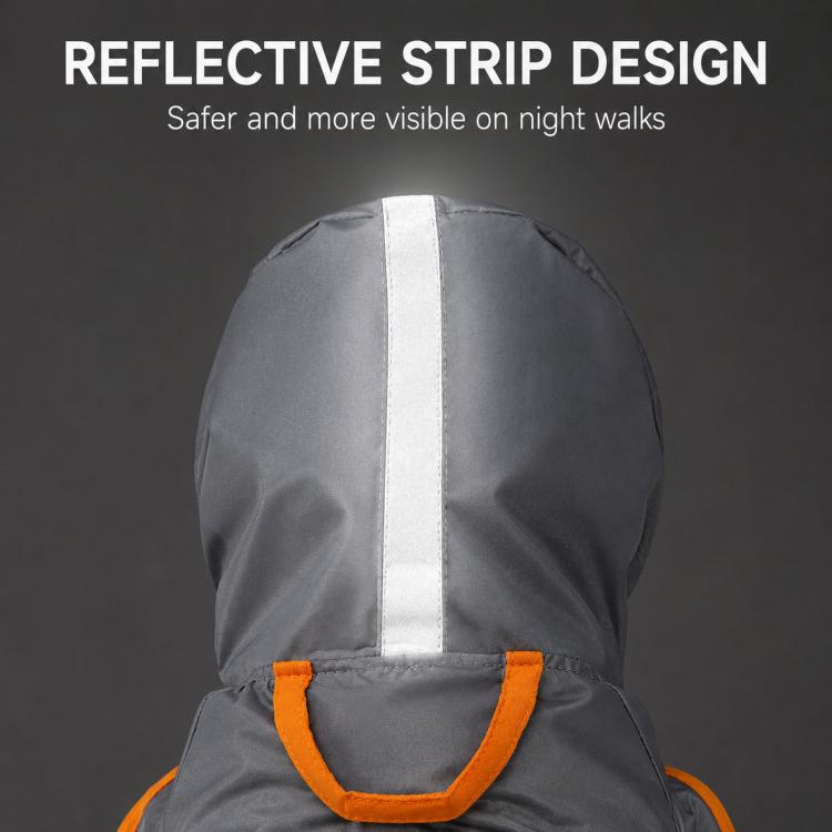 Hipipet Color Block Raincoat For Medium & Small Dogs With Traction Design Frosted Edged Transparent Pet Rain Jacket With Tail Cover, XS, S, M, L, XL, XXL