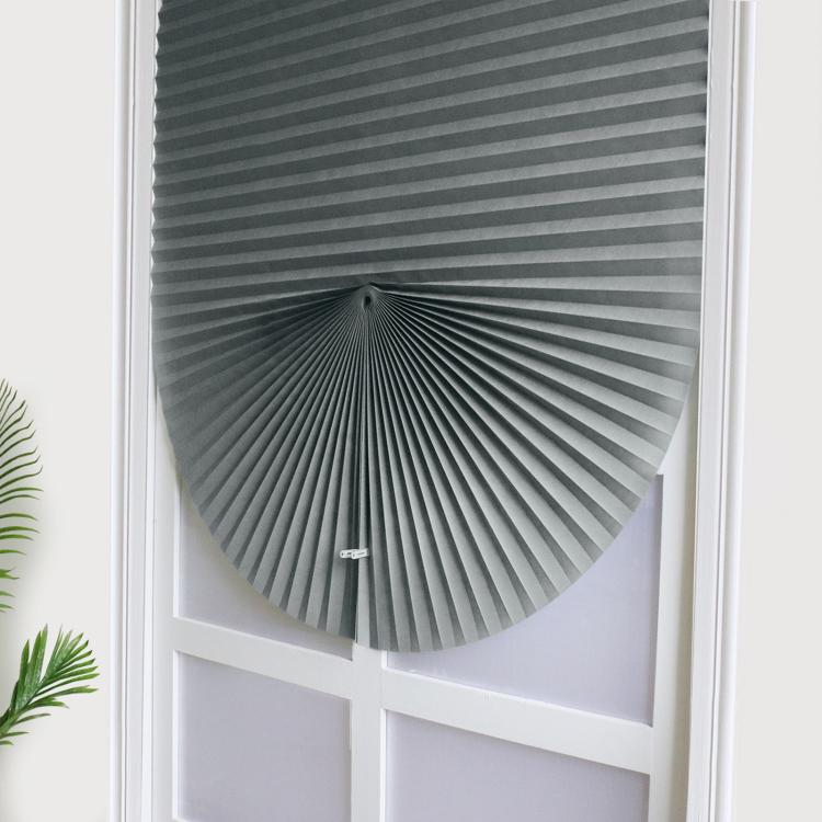 Self-Adhesive Pleated Shades Waterproof Non-Woven Paper Blinds Peel Stick Blackout Curtains, 60x150cm, 60x180cm, 90x150cm, 90x180cm