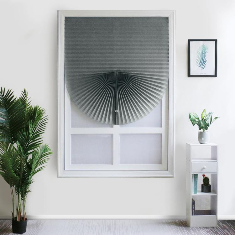 Self-Adhesive Pleated Shades Waterproof Non-Woven Paper Blinds Peel Stick Blackout Curtains, 60x150cm, 60x180cm, 90x150cm, 90x180cm