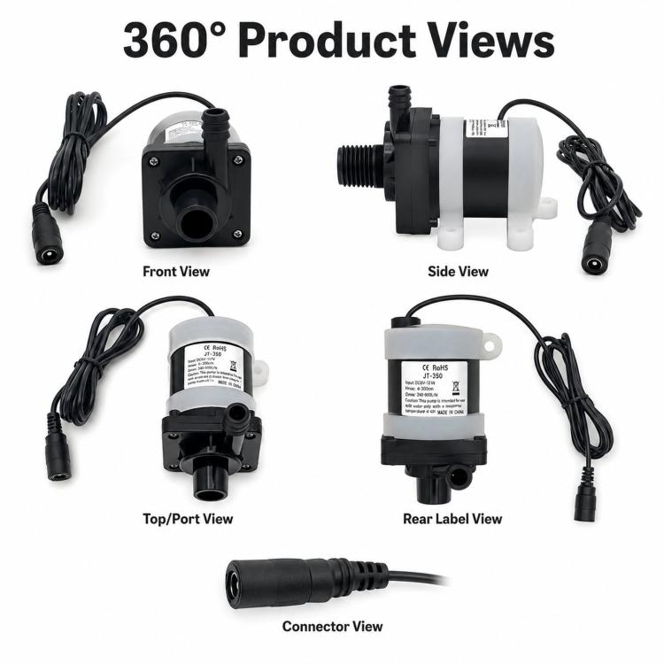 Smart Toilet Fish Tank Booster Brushless Submersible Pump, DC4212-A-12V, DC4212-A-24V, DC4212-B-12V, DC4212-B-24V