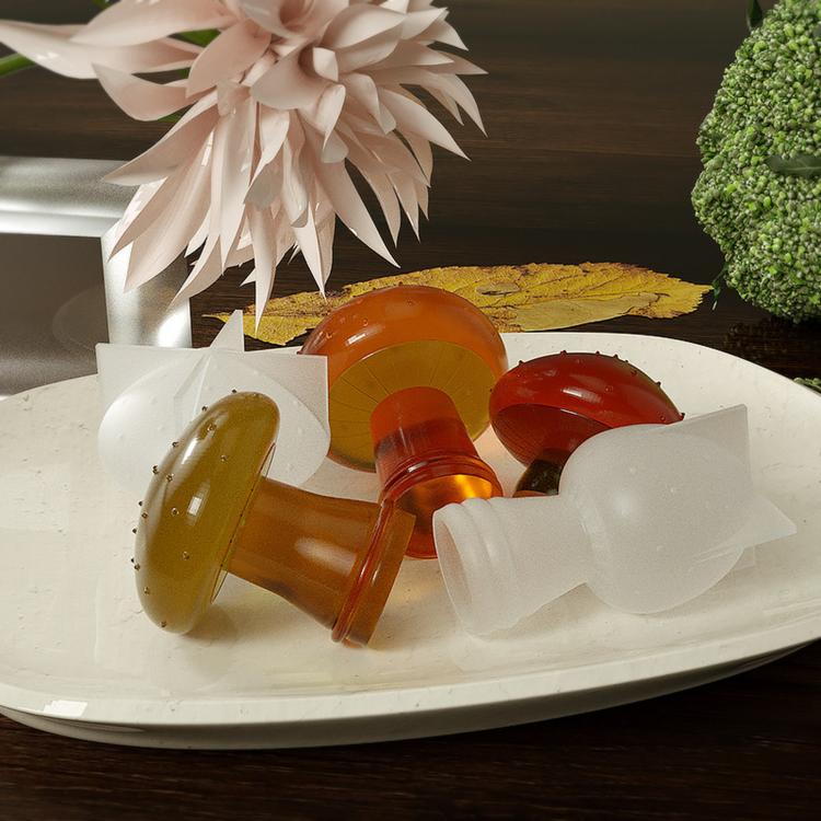 3D Mushroom Silicone Molds for Epoxy Resin Casting DIY Aromatherapy Gypsum / Candle / Soap, 001, 002, 003, 004