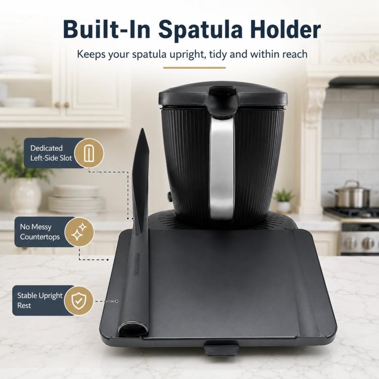 For Thermomix TM7 Protective Screen Cover with Spatula Holder Slot, Cover with Spatula Holder Slot