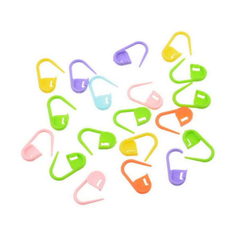 Colorful Plastic Sweater Weaving DIY Hand Tool Accessories Pin Mark Buckle, 120 PCS