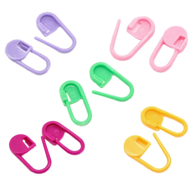 Colorful Plastic Sweater Weaving DIY Hand Tool Accessories Pin Mark Buckle, 120 PCS