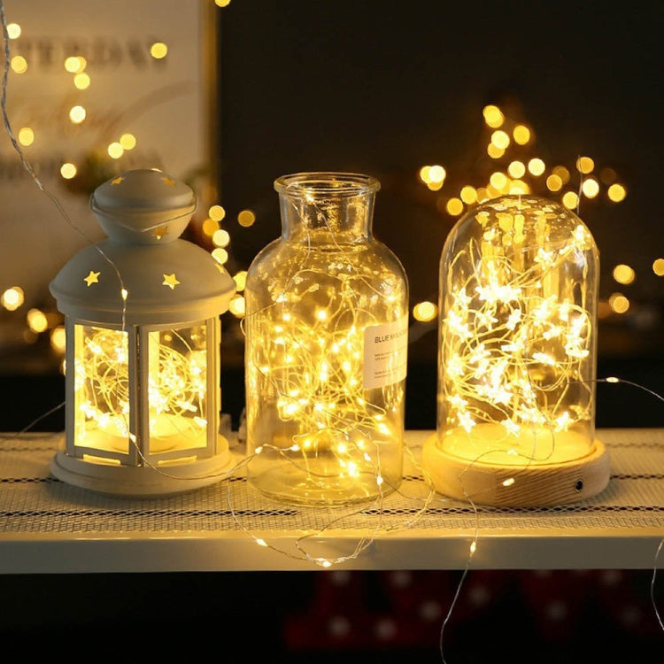 22m 200 LEDs Solar Powered Home Garden Copper Wire String Fairy Light Outdoor Christmas Party Decor Strip Lamp with 8 Modes, RGB, White Light, Warm White