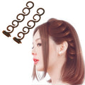Elegance Hair Braider Flower Magic Hair Clip Queue Twist Plait Hairstyle Styling Accessories,Size:13.5x2.5cm, Black, 6090 Coffee