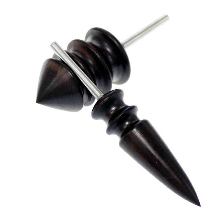 Leather Tool Edge Electric Polishing Slicker Flat Pointed Head Sandalwood Leathers Craft DIY Tools Tip Burnisher, S, L, Set（with S,L）