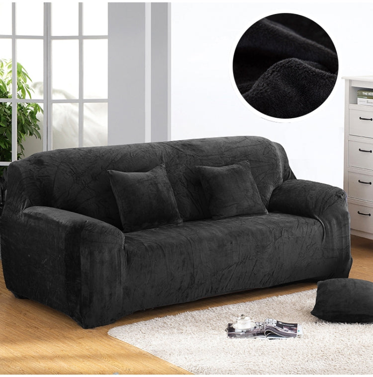 Plush Fabric Sofa Cover Thick Slipcover Couch Elastic Sofa Covers Not Include Pillow Case, 1 seat 90-140cm, 2 seat 145-185cm, 3 seat 190-230cm, 4 seat 230-300cm