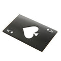 2 PCS Stainless Steel Bottle Beer Opener Poker Playing Card Spades Soda Bottle Cap Opener