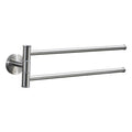 Stainless Steel Towel Bar Rotating Towel Rack Bathroom Kitchen Wall-mounted Towel Polished Rack Holder, Brushed Two Poles, Brushed Three Poles, Brushed Four Poles, Brushed Five Poles, Black Brushed Four Poles, Black Brushed Five Poles