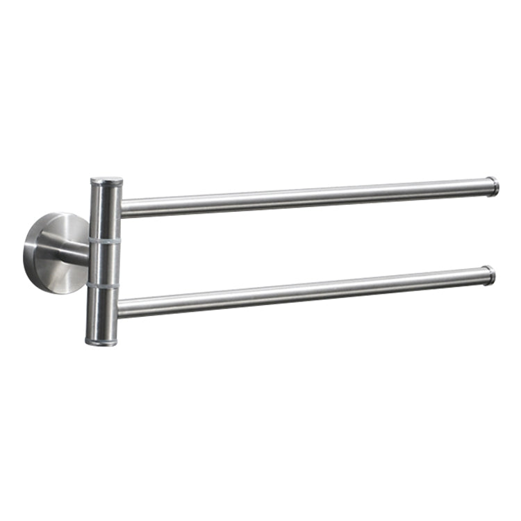 Stainless Steel Towel Bar Rotating Towel Rack Bathroom Kitchen Wall-mounted Towel Polished Rack Holder, Brushed Two Poles, Brushed Three Poles, Brushed Four Poles, Brushed Five Poles, Black Brushed Four Poles, Black Brushed Five Poles
