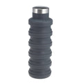 Portable Silicone Water Bottle Retractable Folding Coffee Bottle Outdoor Travel Drinking Sport Drink Kettle,Capacity:500ml, Gray, Orange, Blue, Purple
