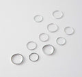 Simple Design Vintage Joint Rings Sets, J7213 Gold, J7214 Sliver