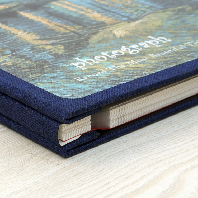 Retro Art DIY Handmade Photo Album Self-Adhesive Film Album, 16 inch Blossom, 16 inch Bouquet, 16 inch Landscape, 16 inch Starry Night, 16 inch Ride The Wind And Waves, 16 inch Back To Nature, 16 inch Sunflower, 16 inch Starry Sky, 16 inch Apricot Blos...