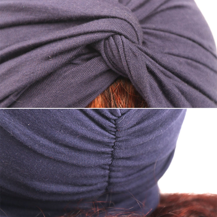 Baby Hat Cotton Soft Turban Knot Summer Bohemian Kids Girls Newborn Cap, Yellow, Green, Navy Blue, Gray, Light Green, Pink, Rose Red, Dark Purple