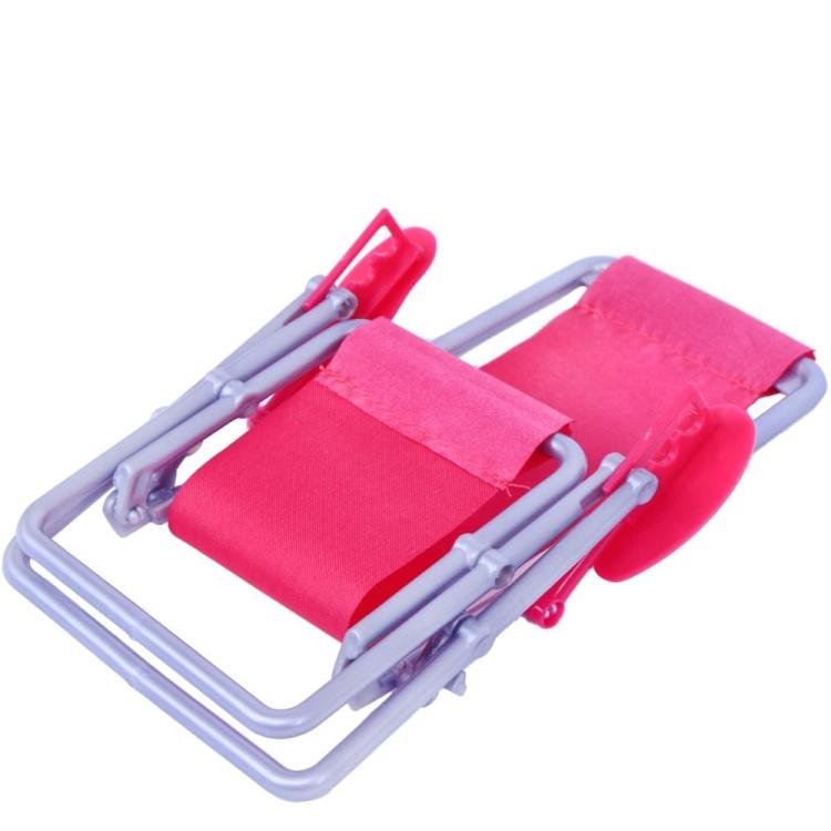 1:6 Folding Canvas Beach Chair Recliner for Doll, Folding Canvas Beach Chair
