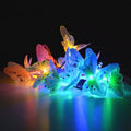 Solar Powered Butterfly Fiber Optic Fairy String Waterproof Christmas Outdoor Garden Holiday Lights, 4m 12LEDs, 5m 20LEDs