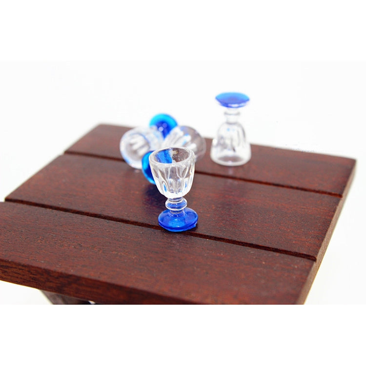 3 PCS Mini Transparent Goblet Glasses Beer Mug Doll House Model Accessories, Glasses Beer
