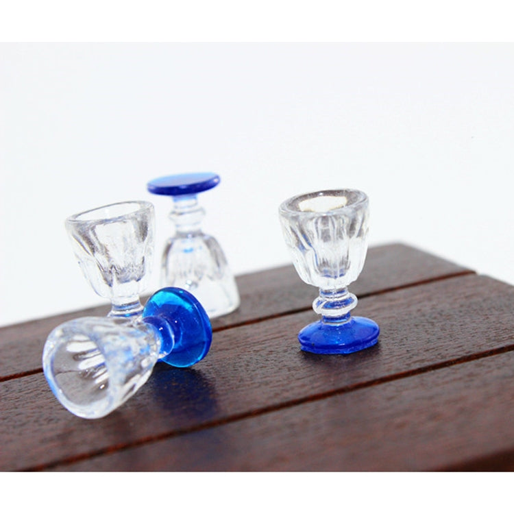 3 PCS Mini Transparent Goblet Glasses Beer Mug Doll House Model Accessories, Glasses Beer