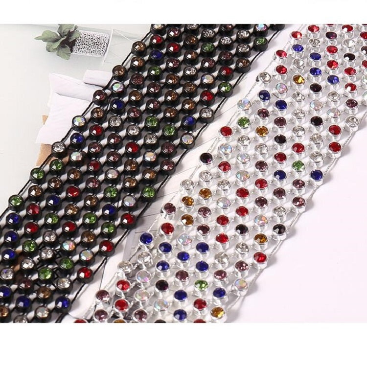 Women Sequined Rhinestone Bow Tie Dance Costume Accessories, White Diamond on White, Colorful Diamond on White, White Diamond on Black, Gun Black Diamond on Black, Red Diamond on Black, Blue Diamond on Black, Gold Diamond on Black                      ...